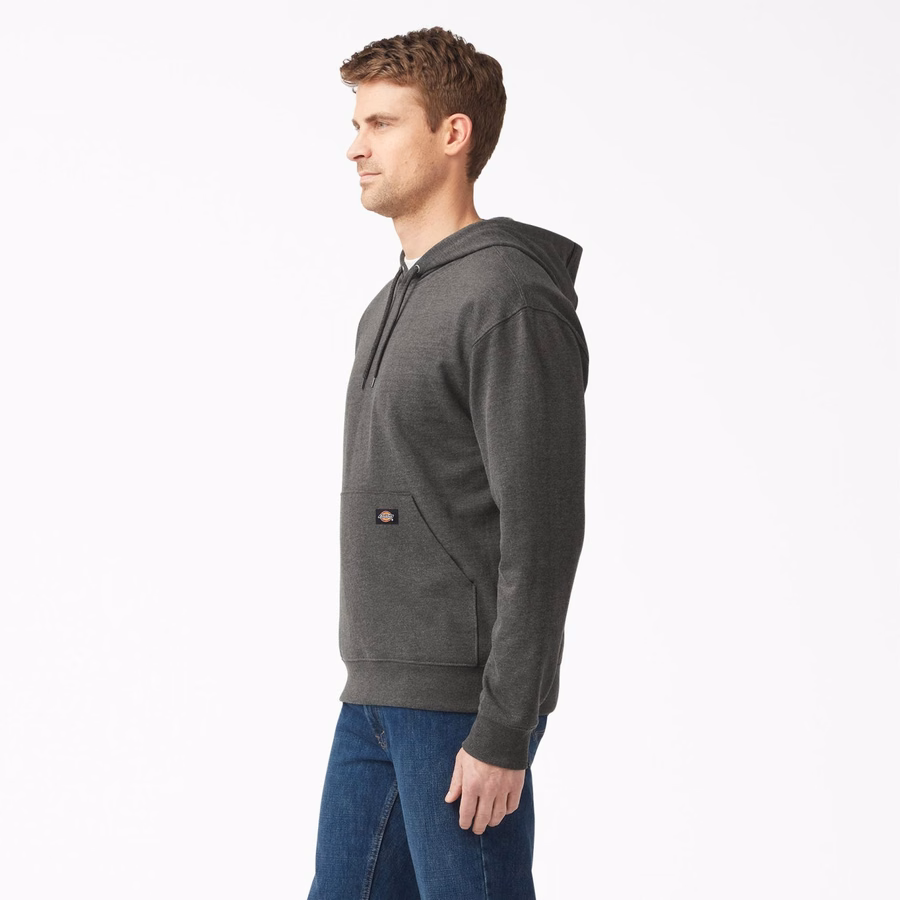 Mellomvekts fleece-hettegenser
