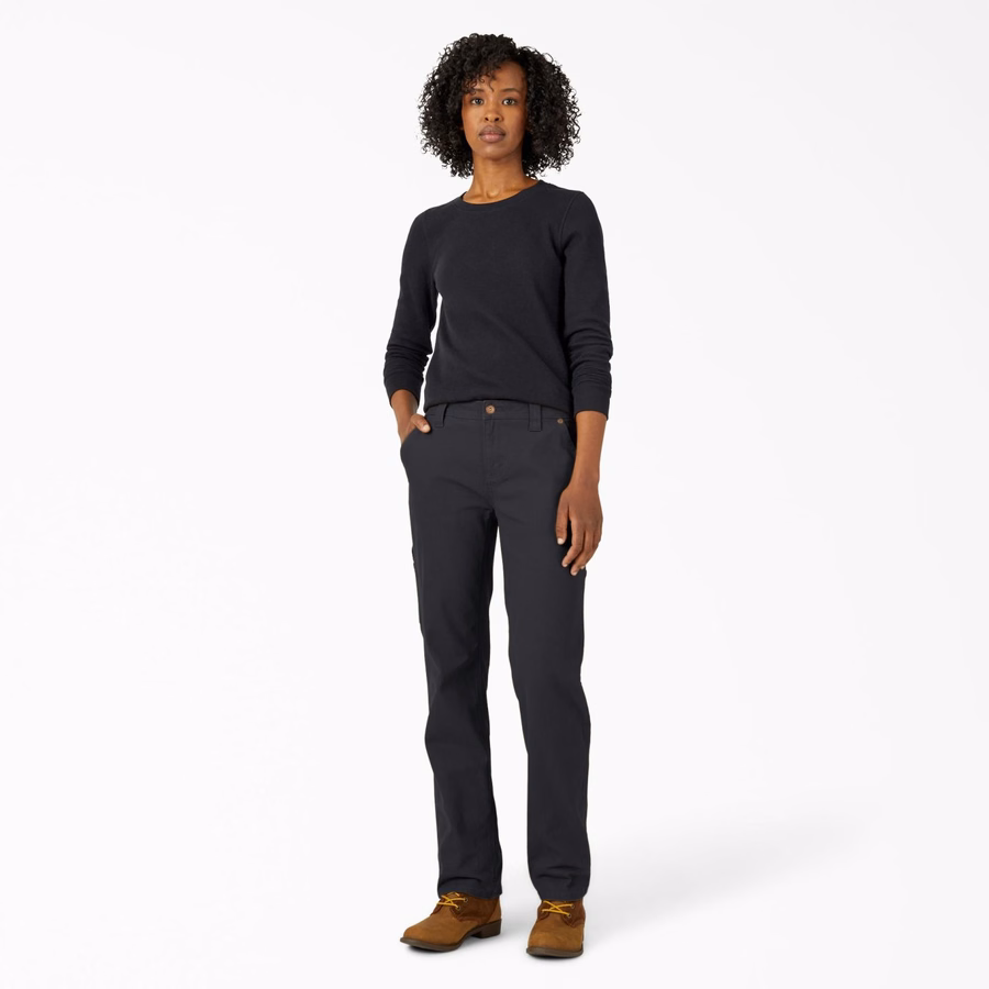 Dame FLEX avslappet rett passform Duck Carpenter-bukser
