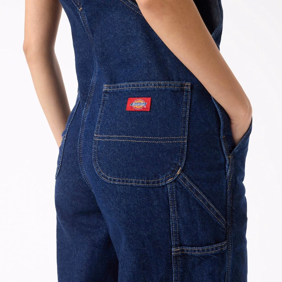 Løs denimsmekke for kvinner