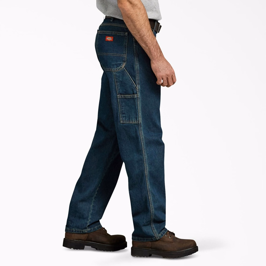 Avslappet passform kraftige snekkerjeans