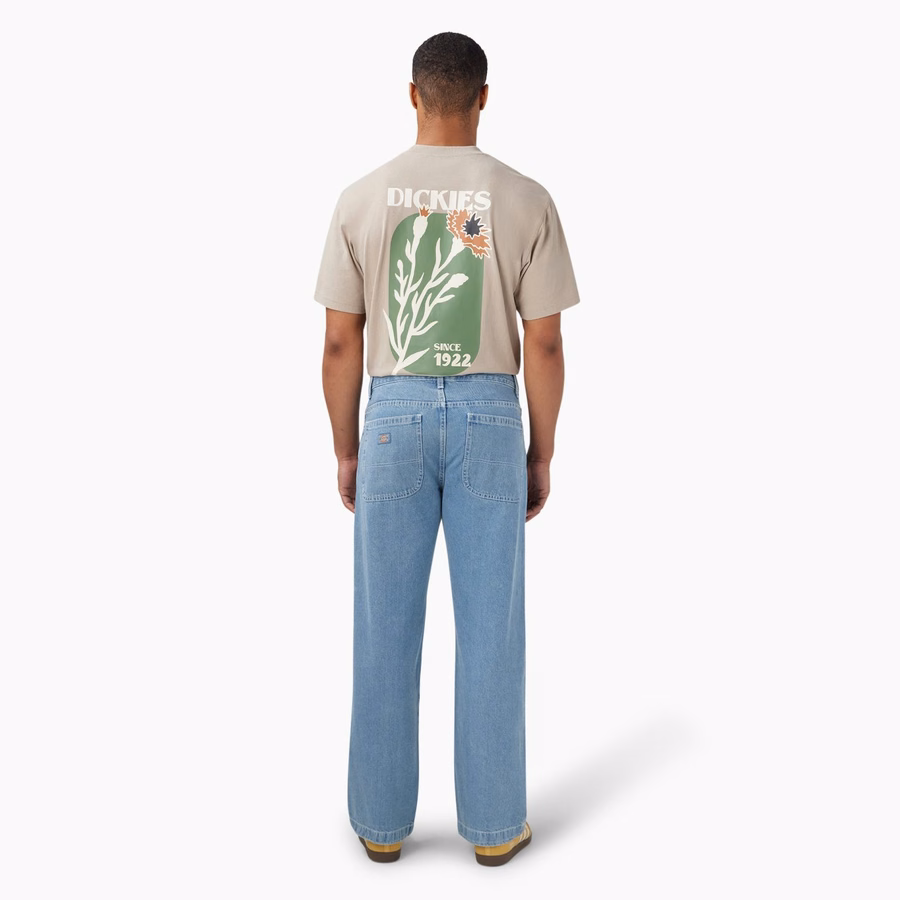 Løse jeans med doble knær