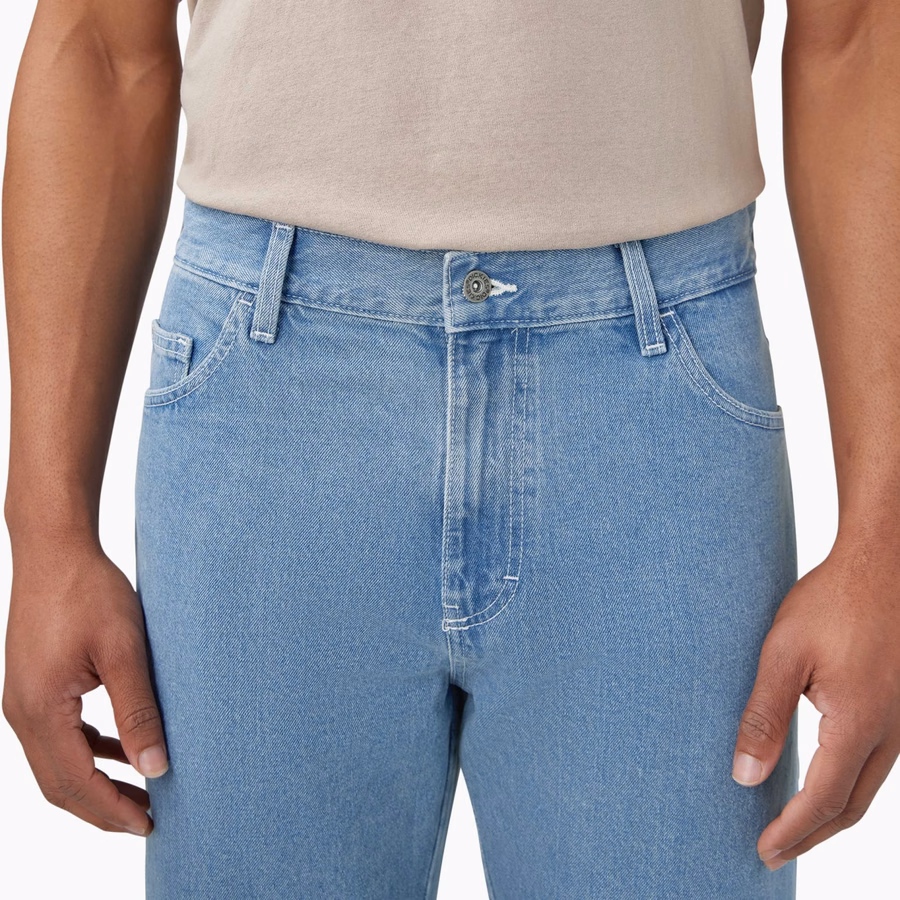 Løse jeans med doble knær