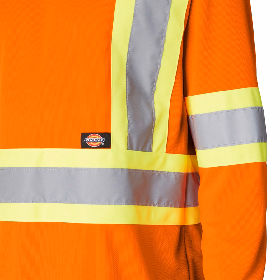 Hi Vis-sikkerhets-T-skjorte med lange ermer