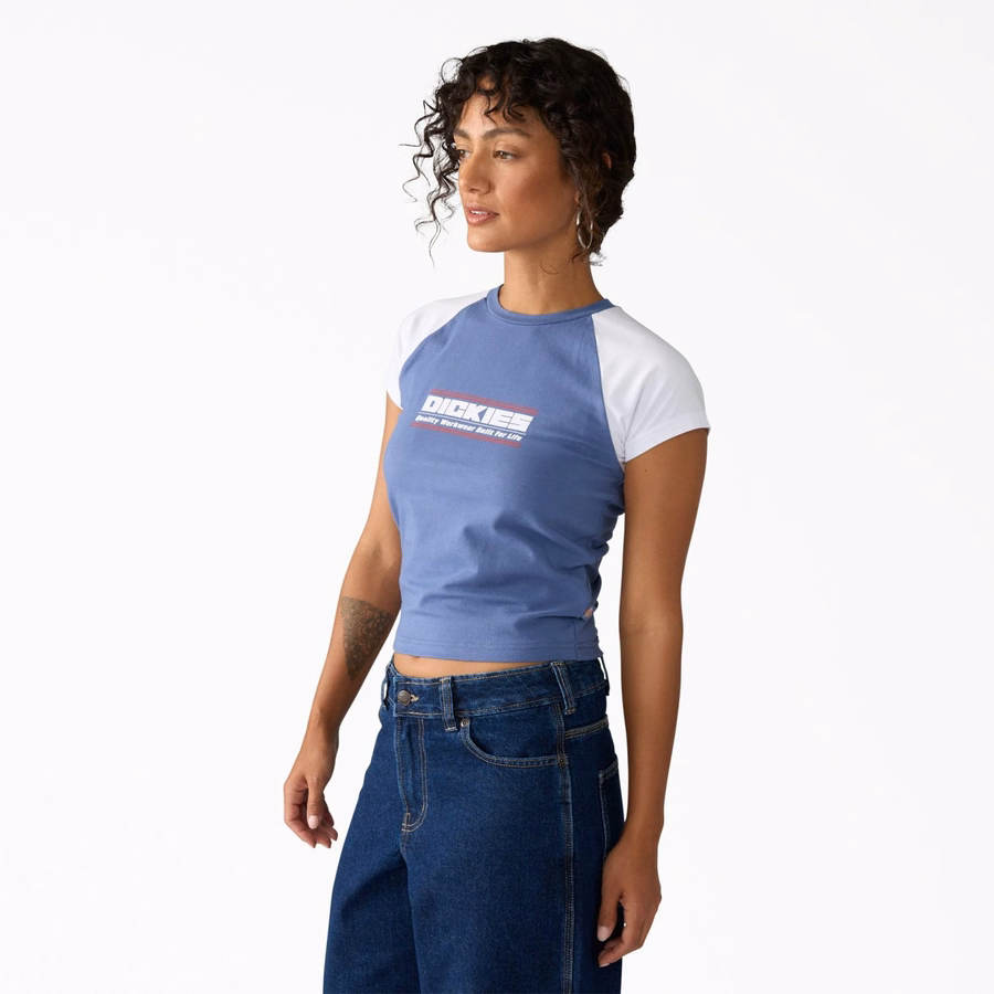 Dame Derby Raglan T-skjorte