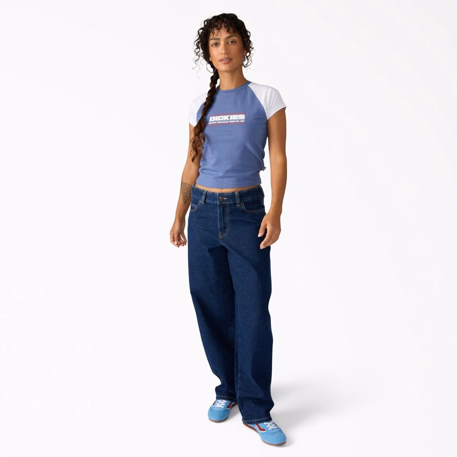 Dame Derby Raglan T-skjorte