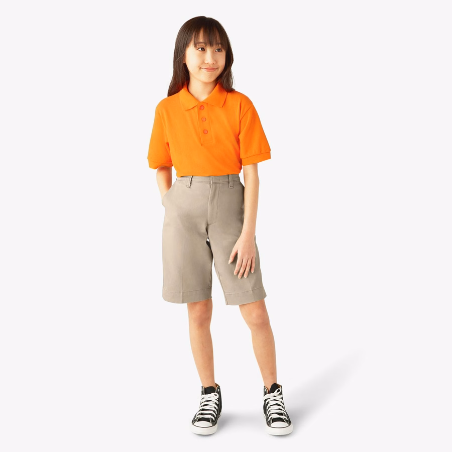 Bermudashorts med klassisk passform for jenter. 4-20