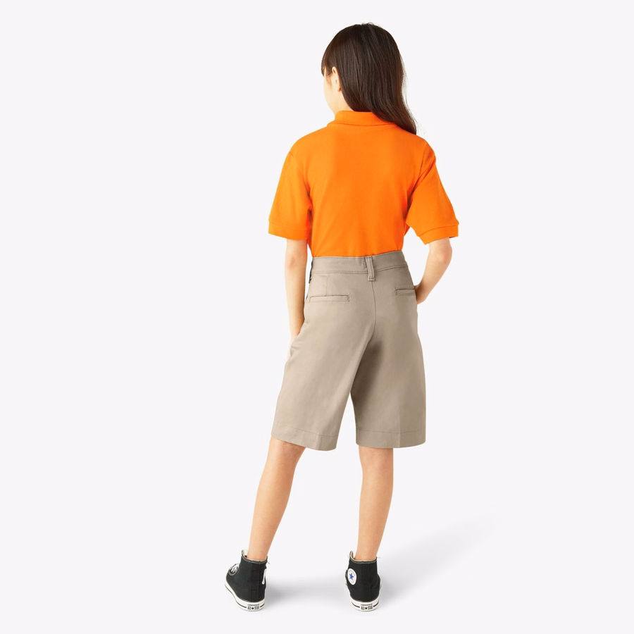 Bermudashorts med klassisk passform for jenter. 4-20